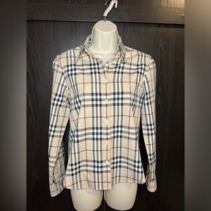 Burberry London Plaid Button Down Shirt